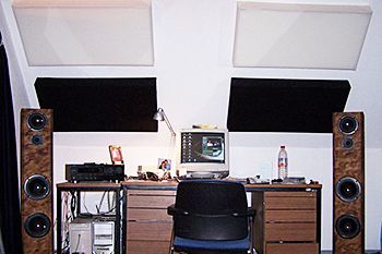 Акустические панели в студии звукозаписи