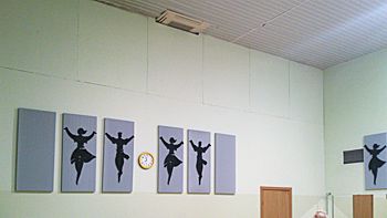 Акустические панели в танцевальном зале